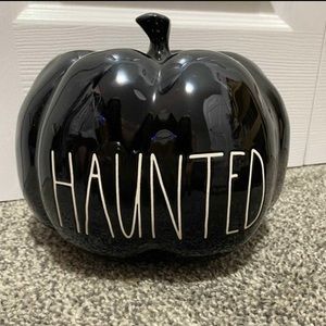 Rae Dunn iridescent Haunted pumpkin